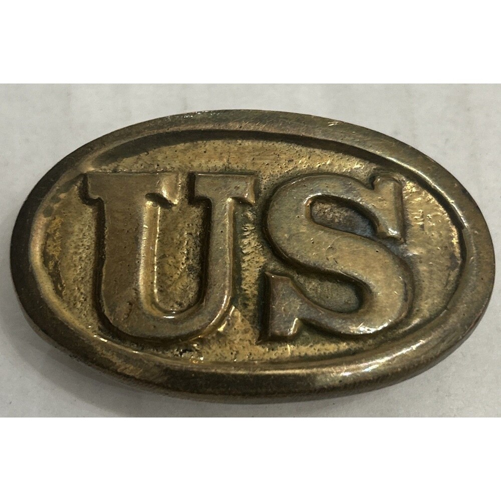 Vintage US Brass Belt Buckle